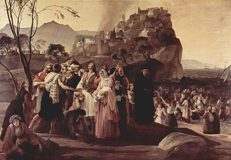 Die Fluchtlinge von Parga, Francesco Hayez